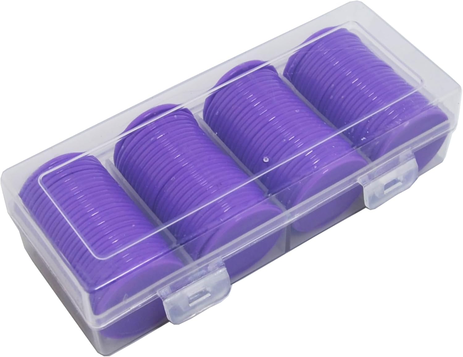 Smartdealspro 100pcs 32mm1.26 Inch Opaque Plastic Learning Counters Disks Mini Poker Chips Game Tokens with Storage Box
