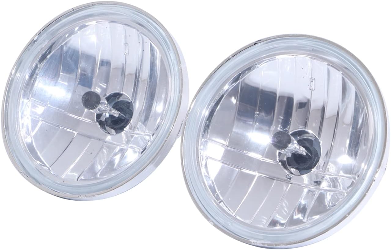 1 par motocicleta 4.5 pulgadas diamante corte hielo auxiliar paso lámpara conducción punto niebla luces y lente transparente ámbar luz para Harley