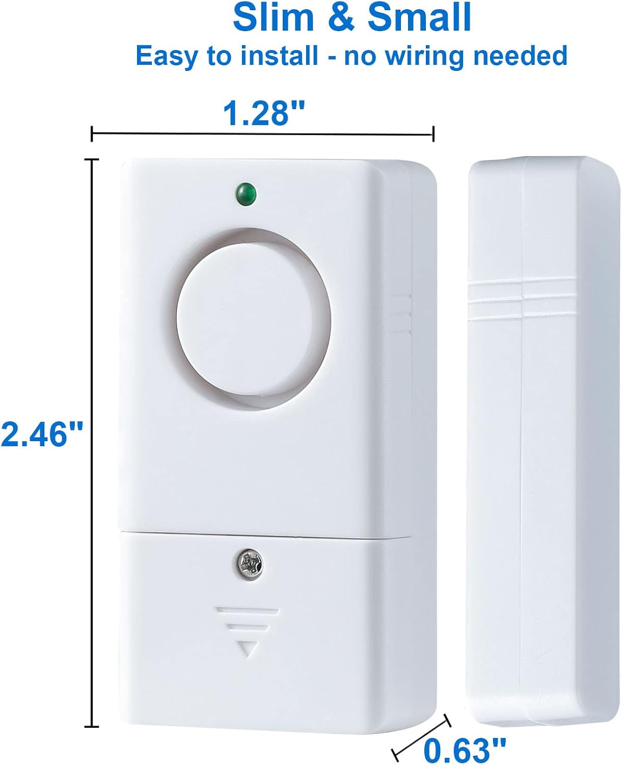 Sensor de alarma de puerta, alarma para puertas al abrir, alarma de puerta de ventana de 120 DB, alarmas de puerta para seguridad de los niños,