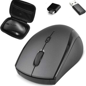 Mouse inalámbrico tipo C ratones inalámbricos USB C para juegos 24G silenciosos ergonómicos con 3 niveles de DPI compatibles con Samsung Chromebook Mouse inalámbrico tipo C ratones inalámbricos USB C para juegos 24G silenciosos ergonómicos con 3 niveles de DPI compatibles con Samsung Chromebook
