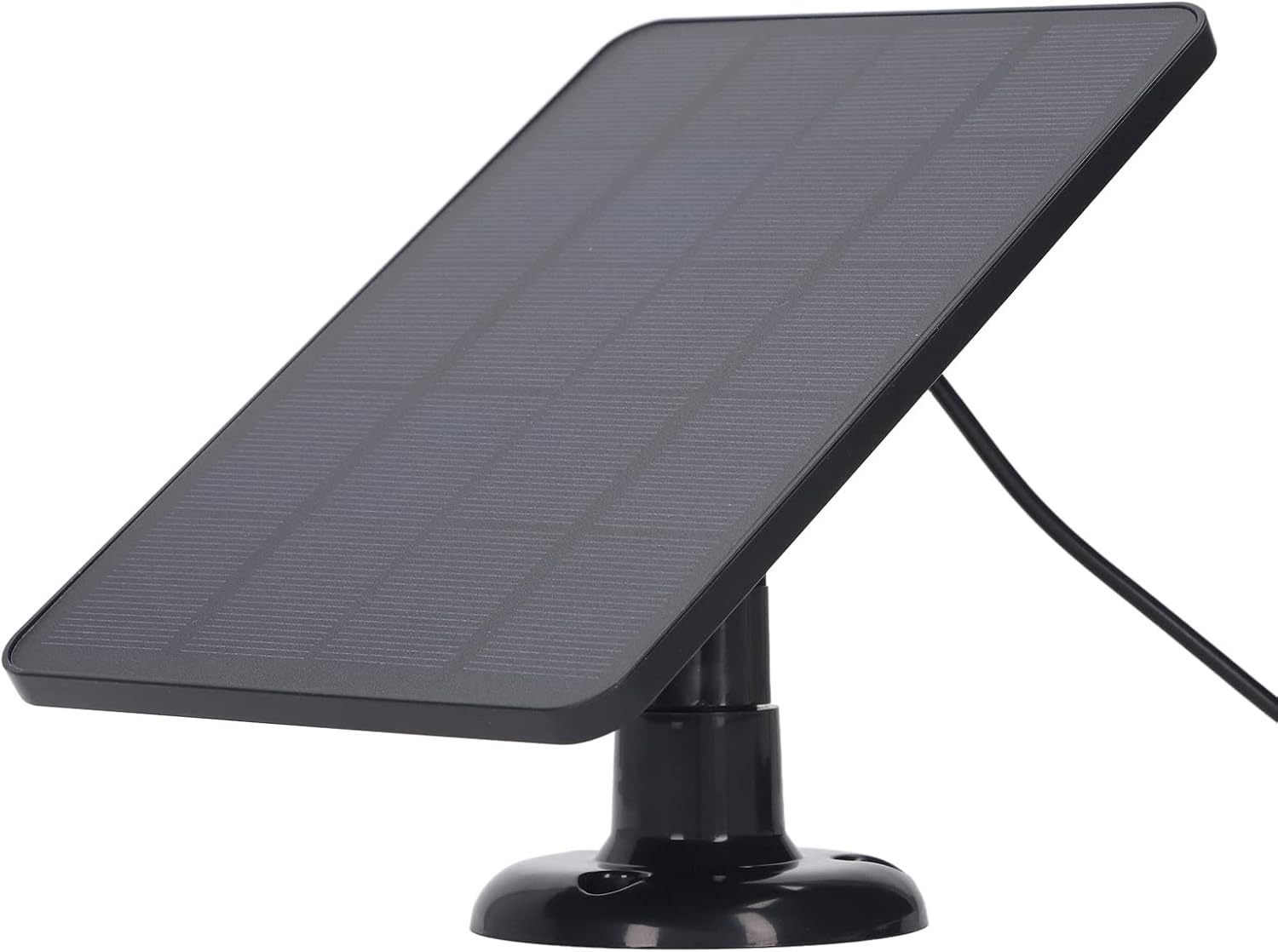 Diydeg Panel solar de 4W 5V para cámara exterior, para cámara de seguridad Ring con interfaz micro USB, para cámara Blink Floodlight, energía solar