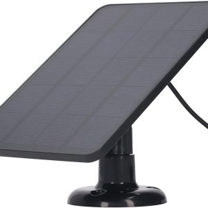 Diydeg Panel solar de 4W 5V para cámara exterior, para cámara de seguridad Ring con interfaz micro USB, para cámara Blink Floodlight, energía solar Diydeg Panel solar de 4W 5V para cámara exterior, para cámara de seguridad Ring con interfaz micro USB, para cámara Blink Floodlight, energía solar