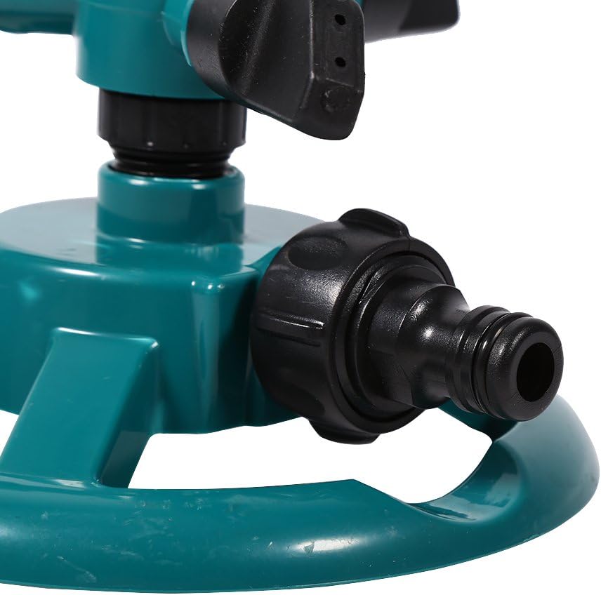 Rociadores para patio,Rociador,Aspersor de agua para césped,Aspersor de riego giratorio de 360 para jardín, sistema de riego de manguera de tubo de