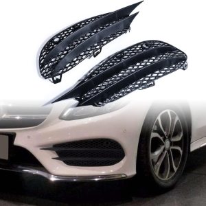 Corp 2X Parachoques delantero inferior antiniebla rejilla izquierda derecha compatible con Mercedes Clase C W205 Sedan C205 Coupé A205 Convertible Corp 2X Parachoques delantero inferior antiniebla rejilla izquierda derecha compatible con Mercedes Clase C W205 Sedan C205 Coupé A205 Convertible