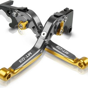 Palanca de embrague de motocicleta para Yamaha MT03 MT-03 MT 03 2015 2016 2017 2018 Accesorios de motocicleta CNC ajustable freno embrague palancas Palanca de embrague de motocicleta para Yamaha MT03 MT-03 MT 03 2015 2016 2017 2018 Accesorios de motocicleta CNC ajustable freno embrague palancas