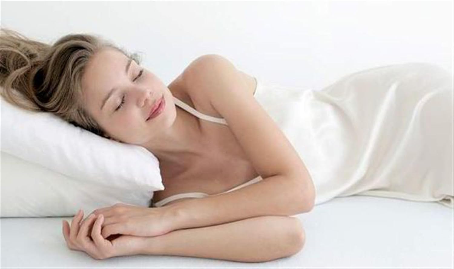 MoonRest Almohadas para dormir de cama, relleno de plumón sintético con alternativa de plumón para una mejor comodidad, juego de dos, tamaño Queen