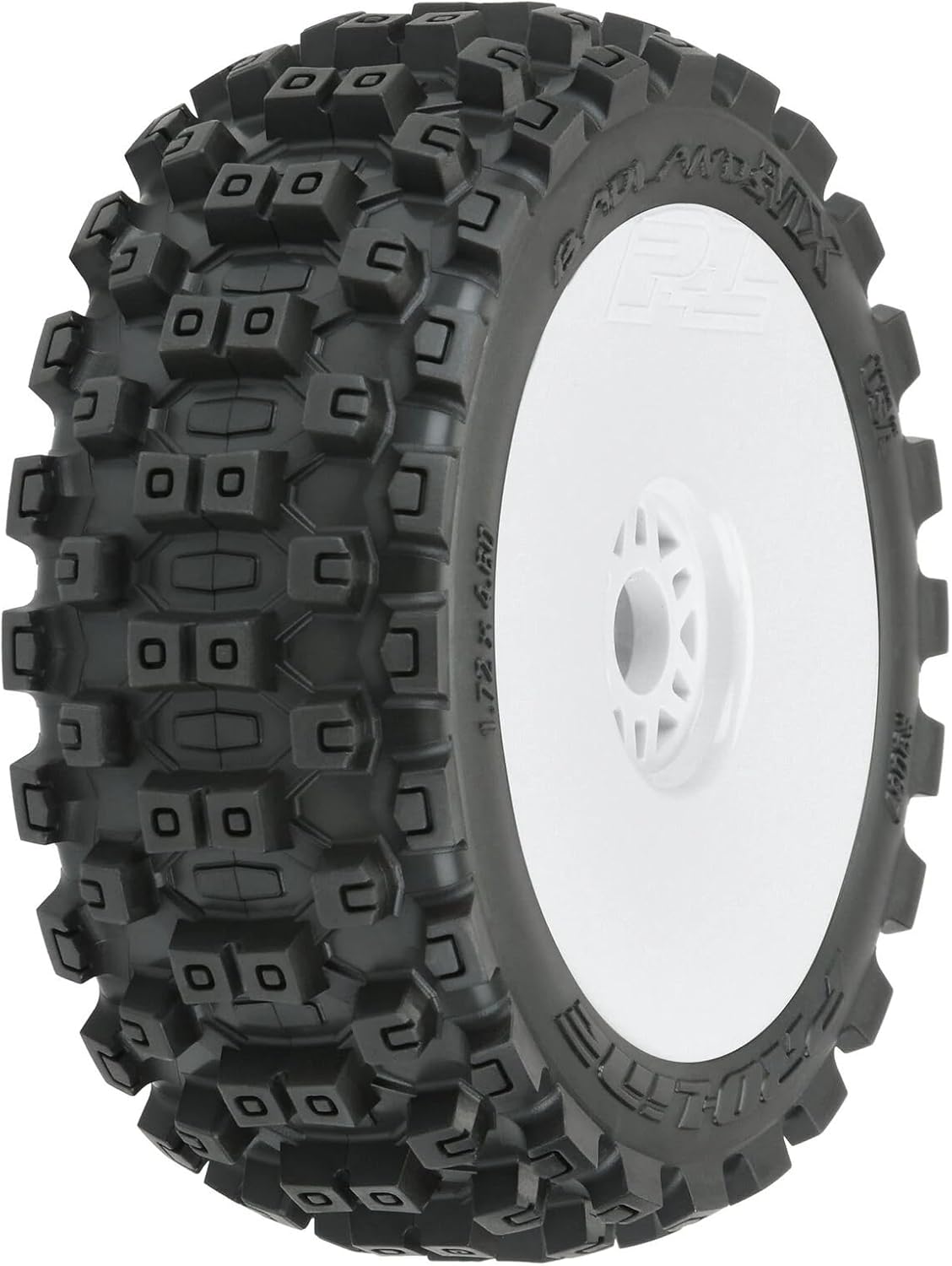 Pro-line Racing 18 Badlands MX M2 DelanteroTrasero Buggy Neumáticos Montados 0.669 in Blanco (2), PRO906731