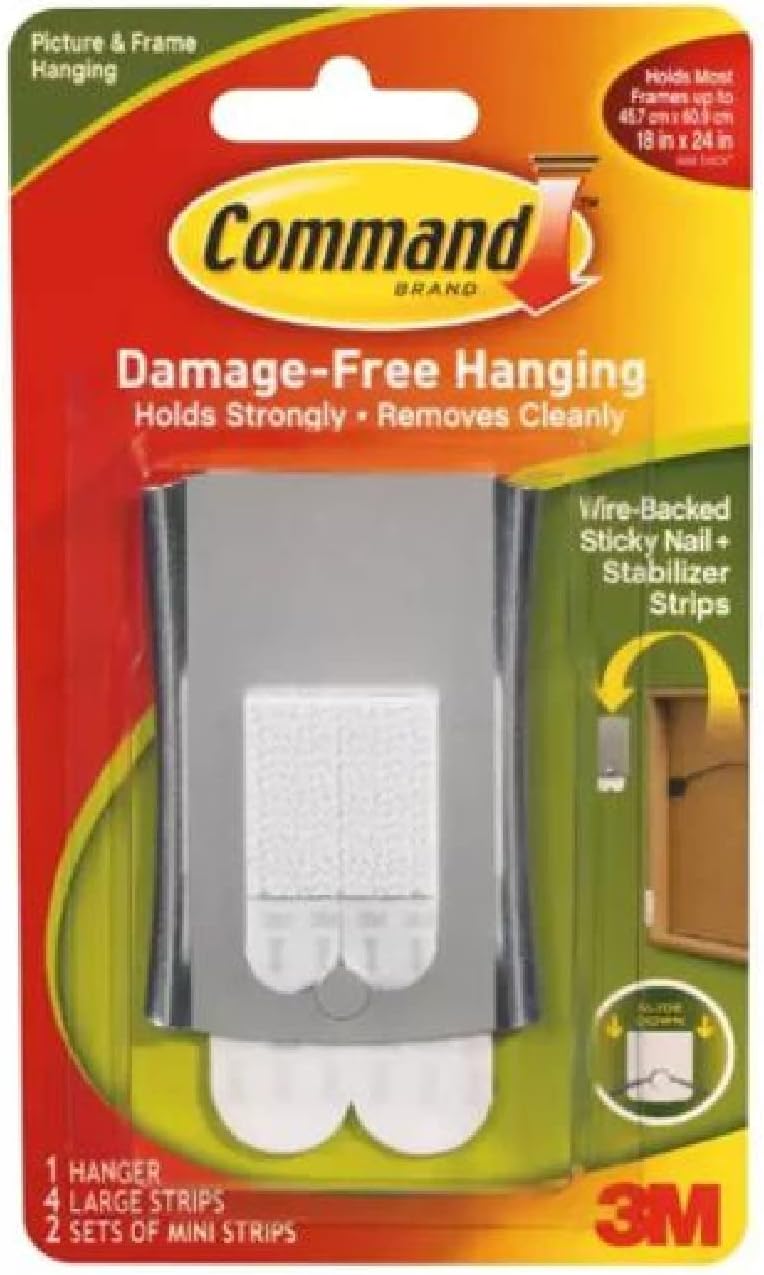 Command – Colgador universal de imágenes, con tiras estabilizadoras