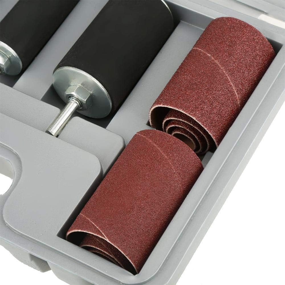 Kit de herramientas de lijadora de tambor de lijado de husillo con estuche para prensa de taladro 20 piezas