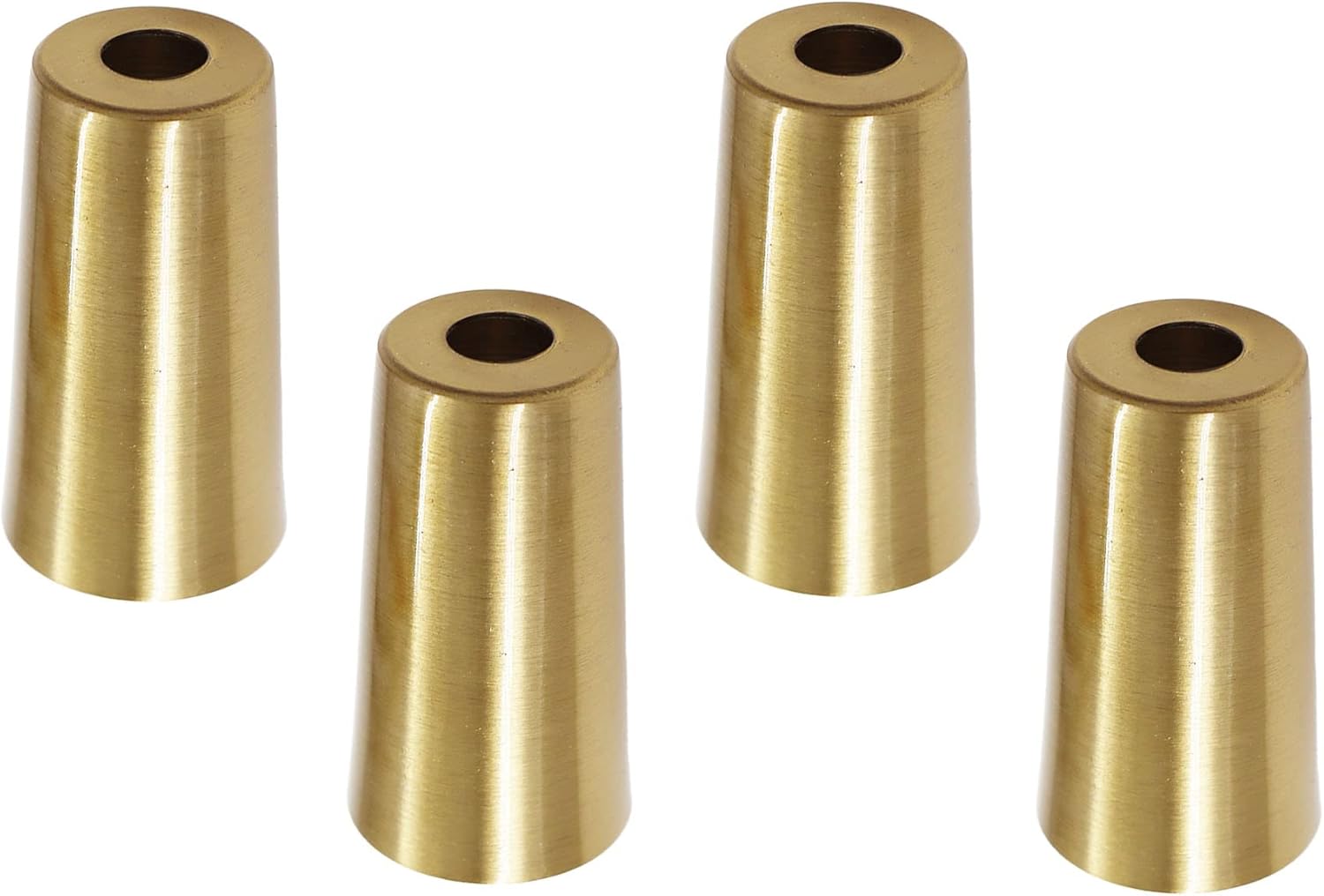 TTZEZE – 4 tapas de metal para patas de silla, fundas inferiores para patas de muebles, puntas redondas protectoras de suelo, accesorios decorativos
