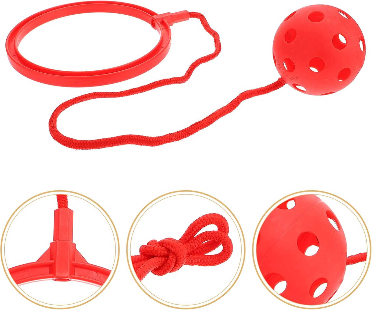 BESPORTBLE Saltar bola de tobillo juguete plegable tobillo saltar bola deportes anillo de salto fitness cuerda deportes para niños adultos niños