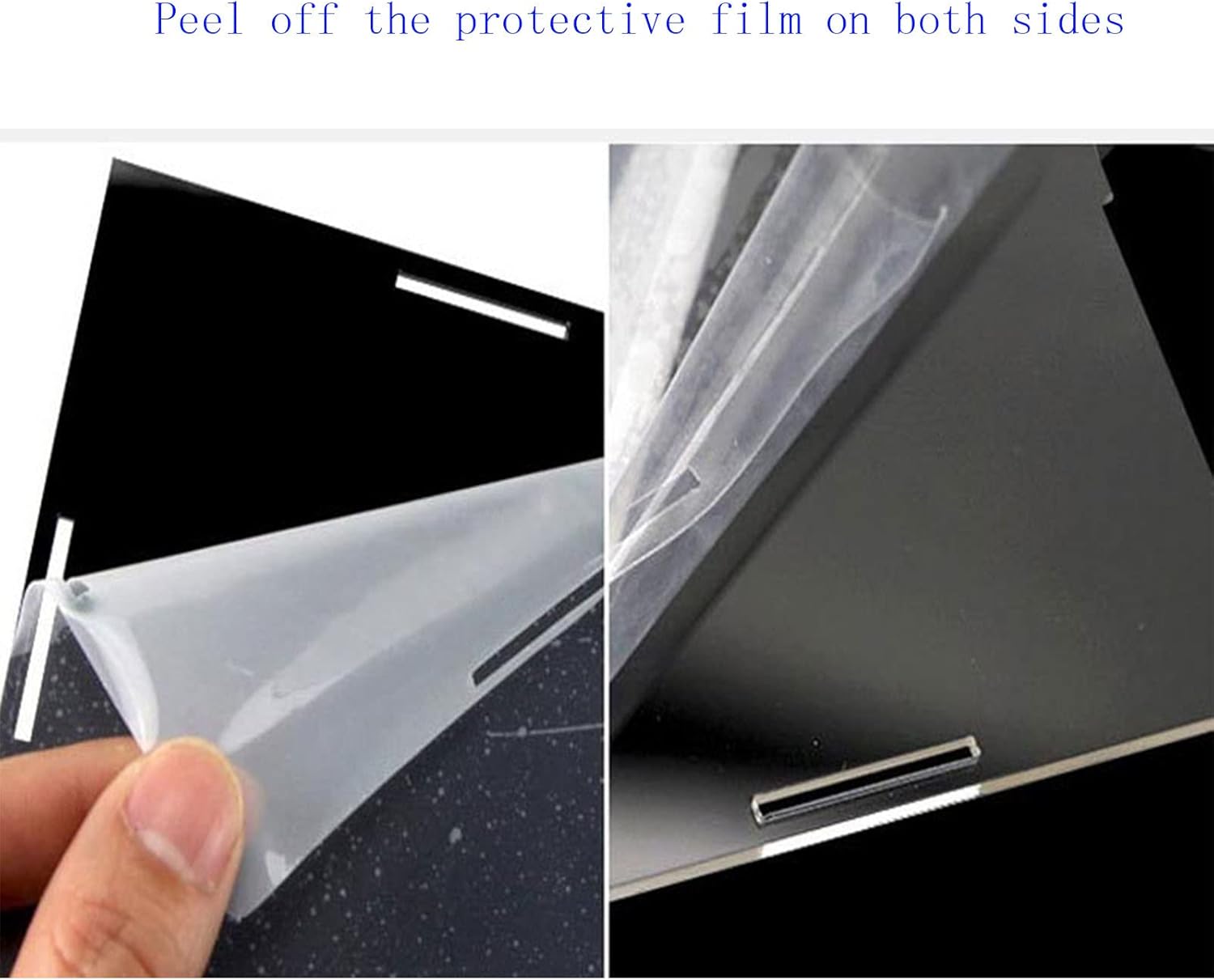 Vitrina de acrílico transparente, caja de encimera con base negra para exhibición, caja de exhibición transparente, protección a prueba de polvo
