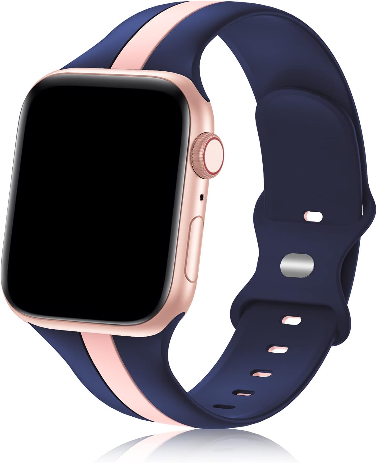 Correa deportiva de diseñador compatible con Apple Watch y iWatch de 1.496 in, 1.575 in, 1.614 in, 1.654 in, 1.732 in, 1.772 in y 1.929 in, correa