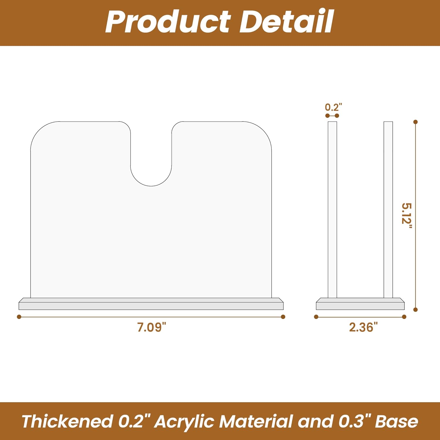 Servilletero de acrílico, soporte para servilletas transparente para mesa, soporte de acrílico para servilletas de cóctel de pie, soporte para