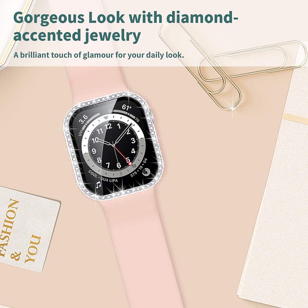 TOCOL – Juego de 2 fundas para Apple Watch Series 654321 y Apple Watch SE.