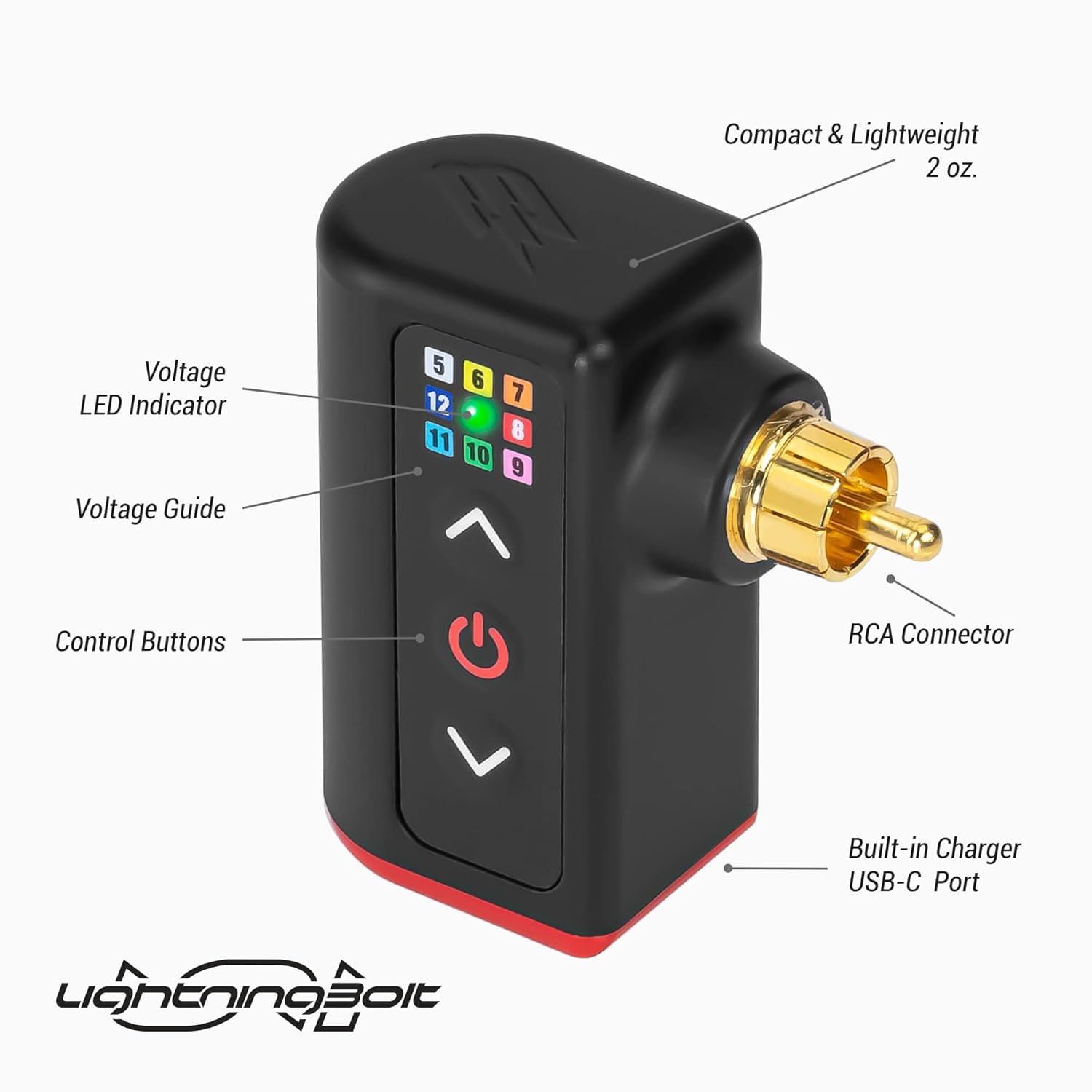 Darklab LightningBolt Uni Battery Pack – Paquete doble – Negro – Fuente de alimentación de batería portátil, 10 horas de duración de la batería,