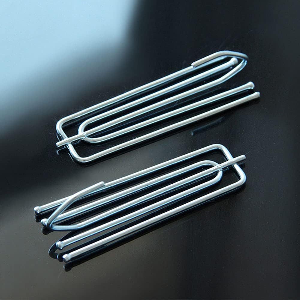 20 ganchos de cortina de metal, 4 puntas para cortinas de ventana, cortina de ducha, cortina de puerta