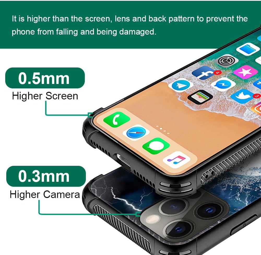 DAIZAG Funda compatible con iPhone 11 Pro Max Ice Fire Baseball Funda de teléfono a prueba de golpes suave TPU para niños y hombres, funda de regalo