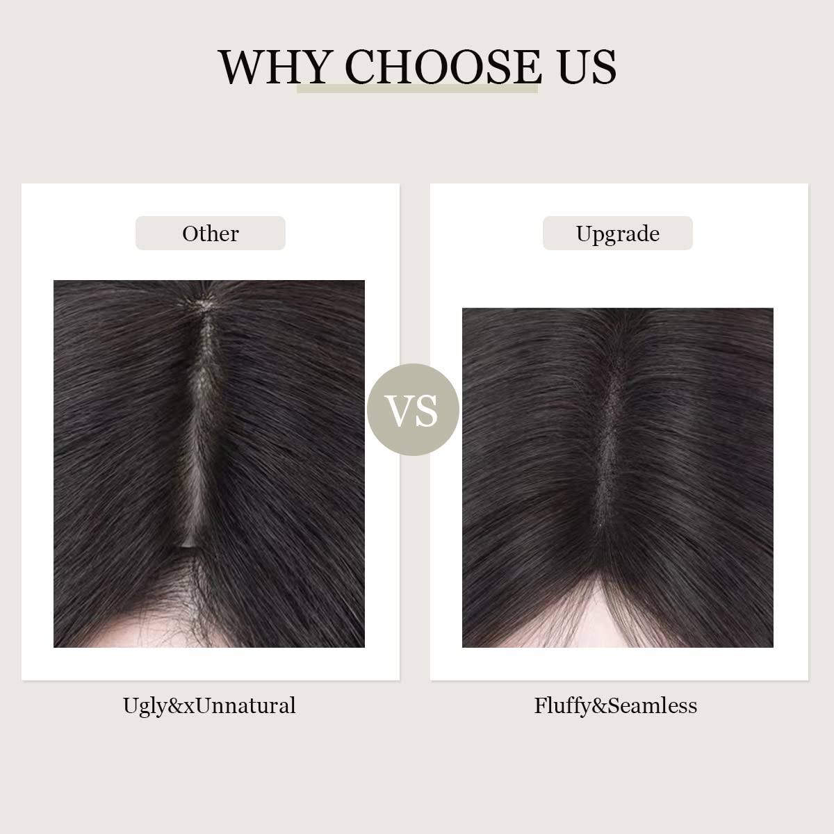 Toppers de cabello humano real para mujer, sin flequillo, extensiones de cabello superior para pelucas de adelgazamiento, base de encaje mejorada,