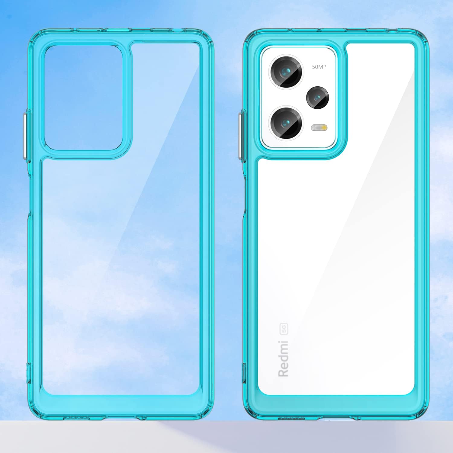 Funda de teléfono para Redmi Note 12 Pro, Poco X5 ProRedmi Note 12 Pro speed con protector de pantalla, parachoques suave con cristal transparente,
