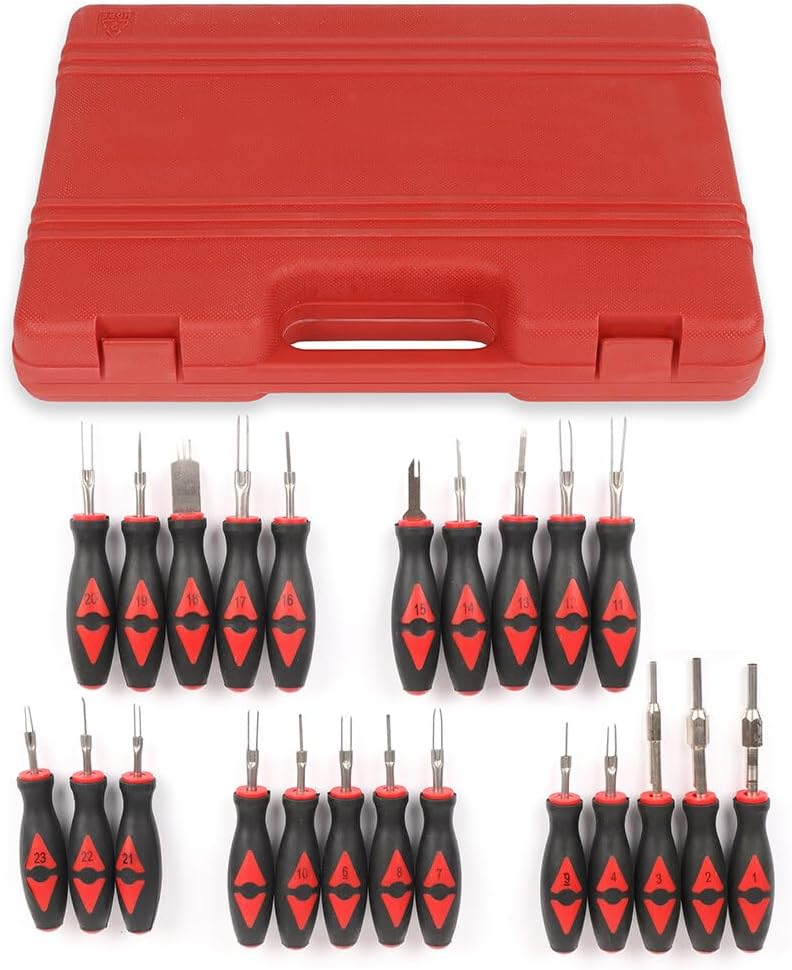 SCITOO Kit de herramientas de extracción de conector eléctrico de liberación de terminales universales de 23 PCS