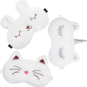 Antifaz de sueño para niños, niñas, cubierta de ojos para dormir, 3 piezas suave con los ojos vendados para dormir, sombra de ojos para niños Antifaz de sueño para niños, niñas, cubierta de ojos para dormir, 3 piezas suave con los ojos vendados para dormir, sombra de ojos para niños