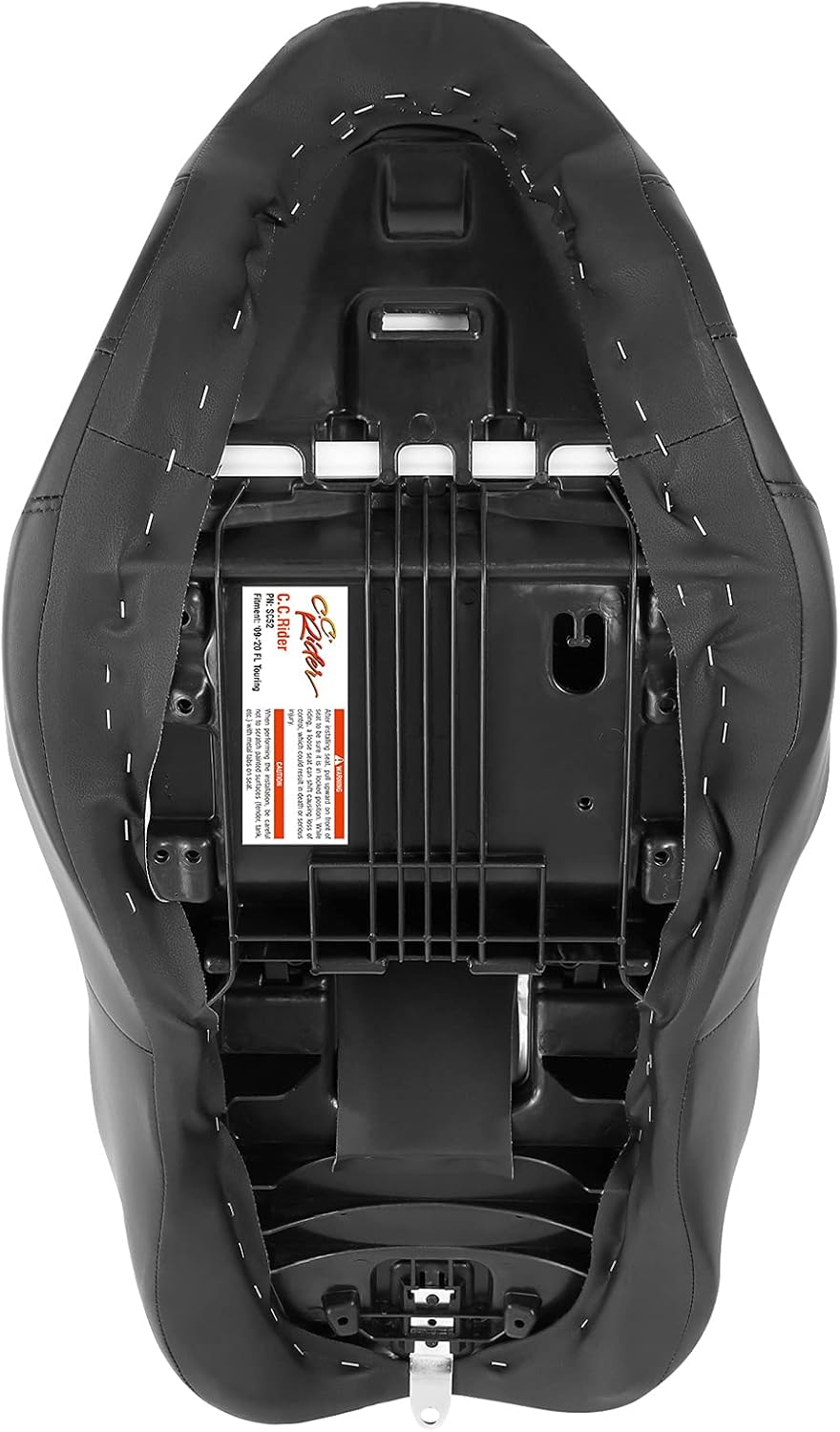 SLMOTO Asiento de pasajero tipo hamaca para motocicleta, Bagger Comb, para Harley Touring Road Glide FLTRX 2009 y posteriores, para Road Glide