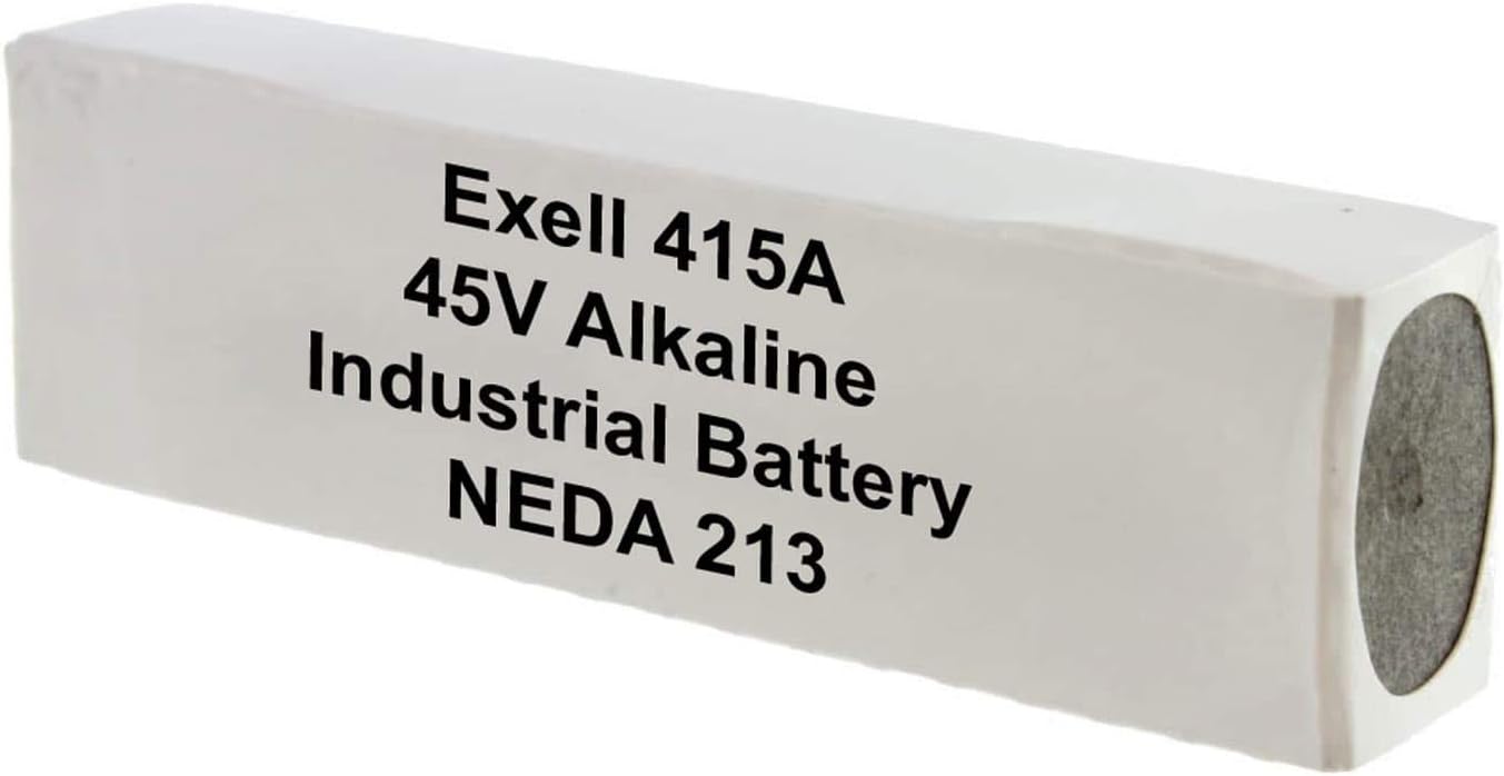 Exell Battery Batería alcalina 415A 45V NEDA 213 compatible con reemplazos 213, 30F20, 415, 415A, 502, A415, B102, BLR-102, BLR102, E210, ER-415,