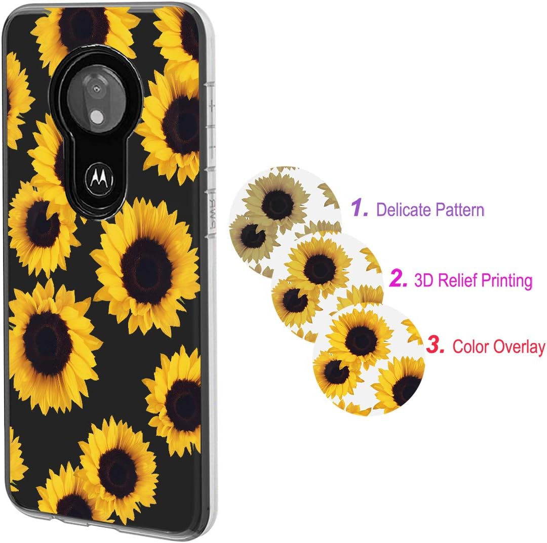 Funda para Moto G7 Power, Motorola Moto G7 Supra  G7 Optimo Maxx Linda, a prueba de golpes, transparente, suave, flexible, TPU delgada funda para