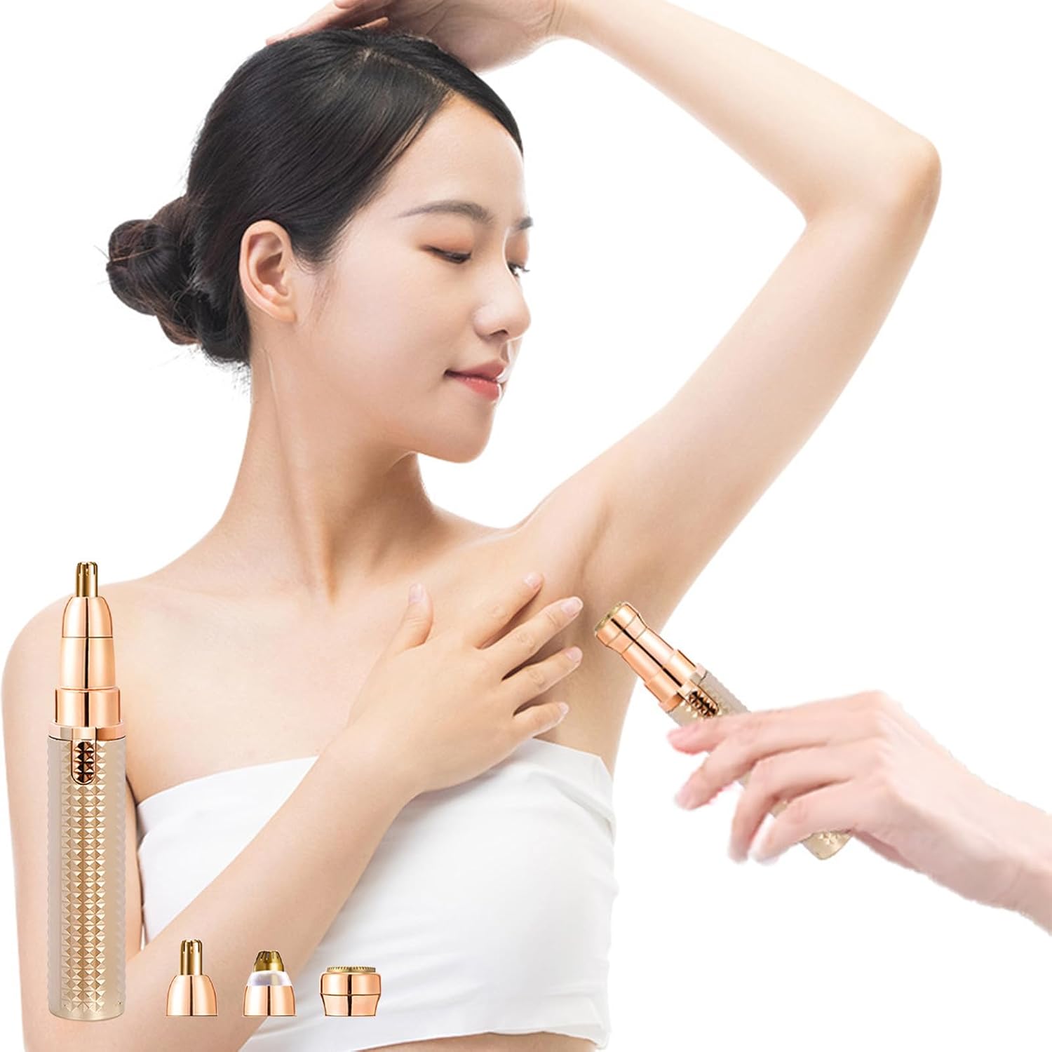 Afeitadoras eléctricas para piernas púbicas, pelo corporal, mini depilación recargable para bikini axilas, cuchillas de cerámica para mujeres,