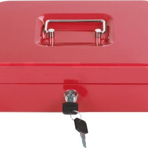 Sgorlds Caja de dinero grande con cerradura con bandeja extraíble para monedas, caja de dinero de metal segura portátil con cerradura de llave, Sgorlds Caja de dinero grande con cerradura con bandeja extraíble para monedas, caja de dinero de metal segura portátil con cerradura de llave,