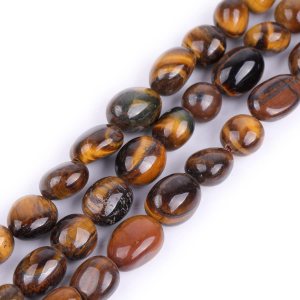 50 cuentas de piedra de ojo de tigre amarillo natural de 0.197-0.315 in de forma libre irregular para hacer joyas, pulseras, collares, aretes 50 cuentas de piedra de ojo de tigre amarillo natural de 0.197-0.315 in de forma libre irregular para hacer joyas, pulseras, collares, aretes
