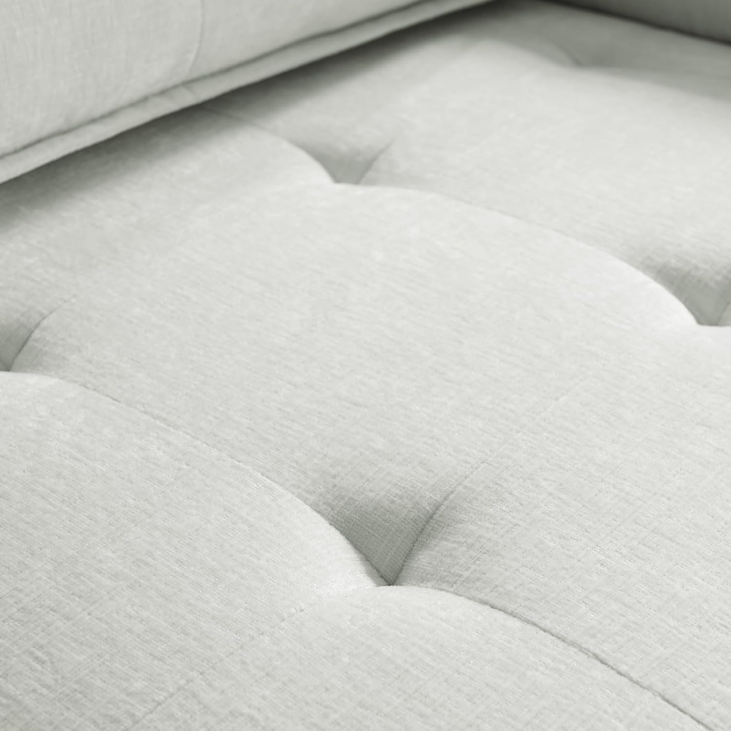 NOLLAM Sofá modular moderno, sofá modular tapizado en forma de L de 99 pulgadas con marco resistente y cojín trasero extraíble, combinación de