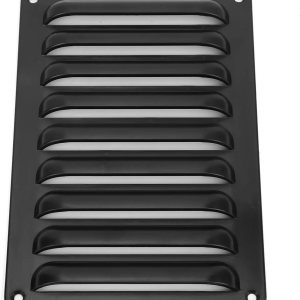 Panel de ventilación de rejilla para autocaravana, exquisito panel de rejilla de salida de aire profesional negro para yates de autobús Panel de ventilación de rejilla para autocaravana, exquisito panel de rejilla de salida de aire profesional negro para yates de autobús