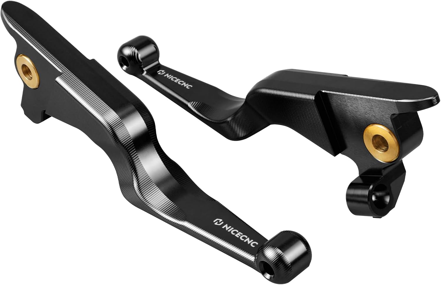 NICECNC Palancas de embrague de freno negras compatibles con Harley Street Glide FLHX 2017-2020, Road King FLHR 2017-2020, Electra Glide Ultra
