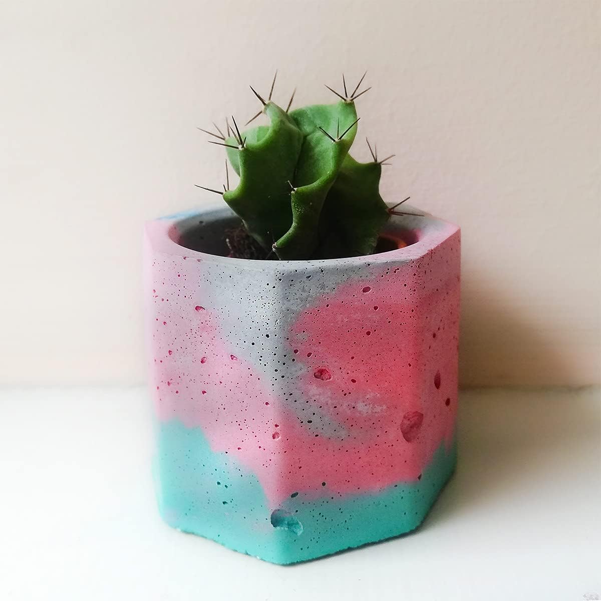 Hemway Tinte de cemento en polvo, pigmento de color concreto, mortero de mortero en polvo, yeso de ladrillo en polvo (1.75 onzas, rosa cereza