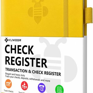 Registro de cheques – Registros de cheques elegantes para chequera personal con registros de cheques y transacciones, registro de chequera de tapa Registro de cheques – Registros de cheques elegantes para chequera personal con registros de cheques y transacciones, registro de chequera de tapa