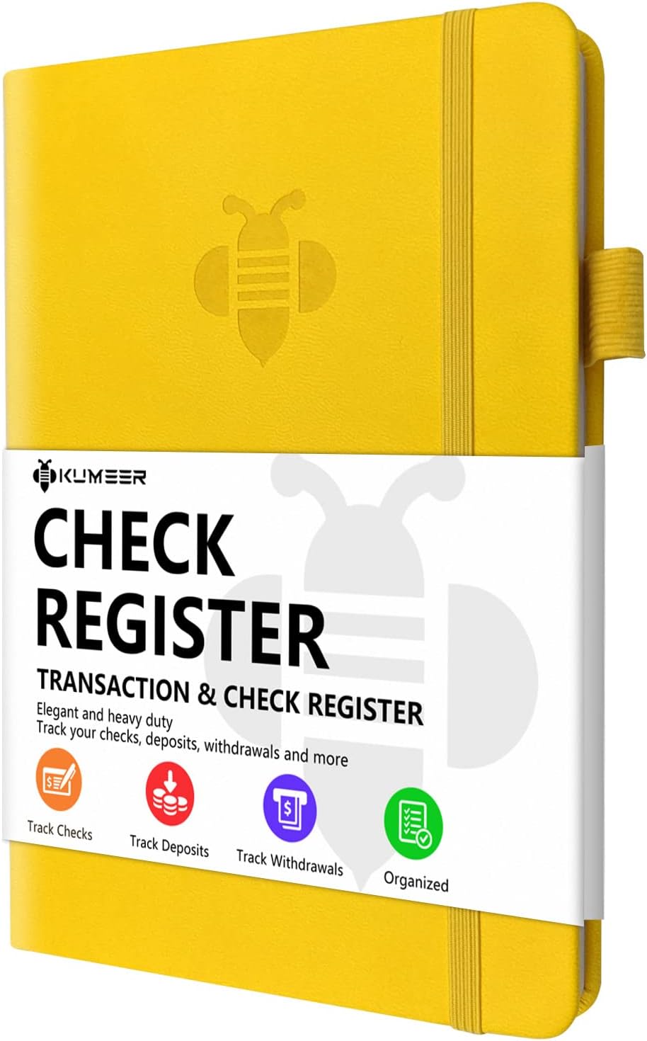 Registro de cheques – Registros de cheques elegantes para chequera personal con registros de cheques y transacciones, registro de chequera de tapa