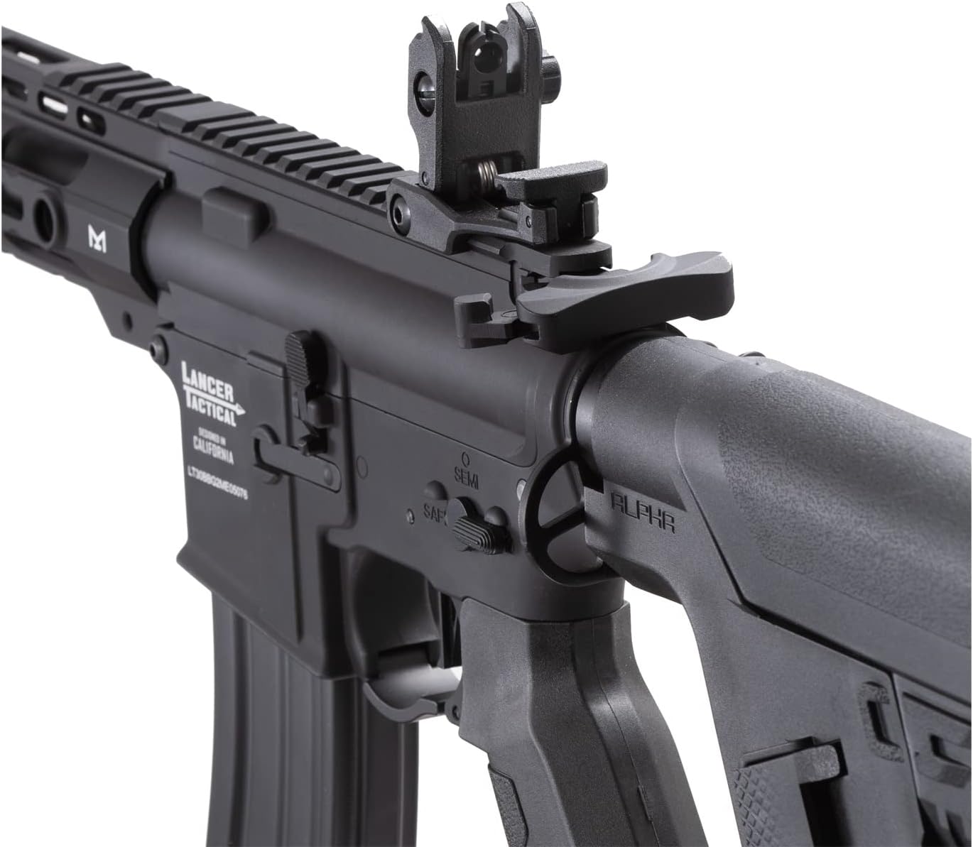 Lancer Tactical Gen 2 Proline Enforcer Blackbird M4 Full Metal Airsoft Rifle wTwo Magazines (ETU & Mosfet Included)