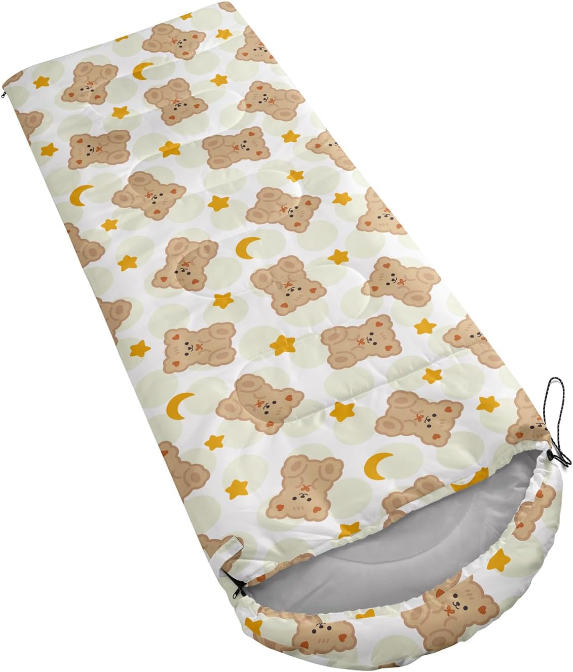 Camping Sleeping Bags for Adults Kids Boys Girls Warm & Cool Weather Waterproof Indoor & Outdoor Backpacking Kawaii Animals Sleeping Bag for All