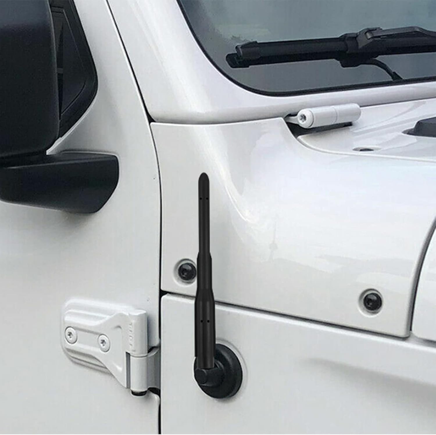 KSaAuto Antena corta para Jeep Wrangler 2007-2023, accesorios JK JL Unlimited Gladiator Accessories JT, antena de radio Jeep JK JL de 6.5 pulgadas