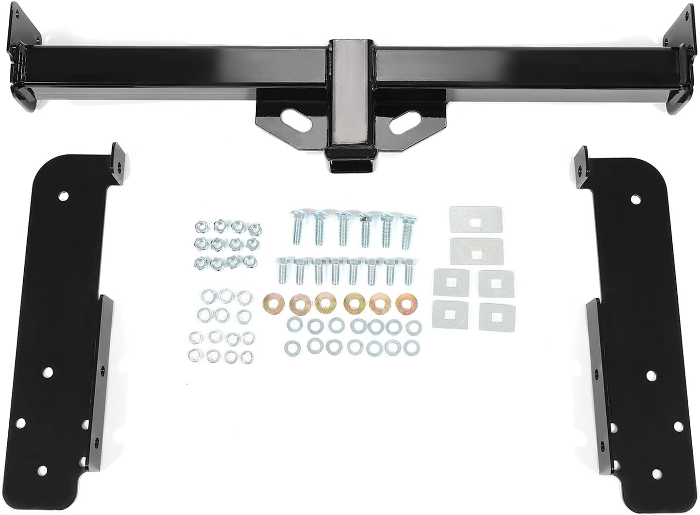 KUAFU Enganche de remolque clase 3 de 2 pulgadas compatible con Chevrolet Express 1996-2023 1500 2500 3500 GMC Savana 1500 2500 3500 receptor de