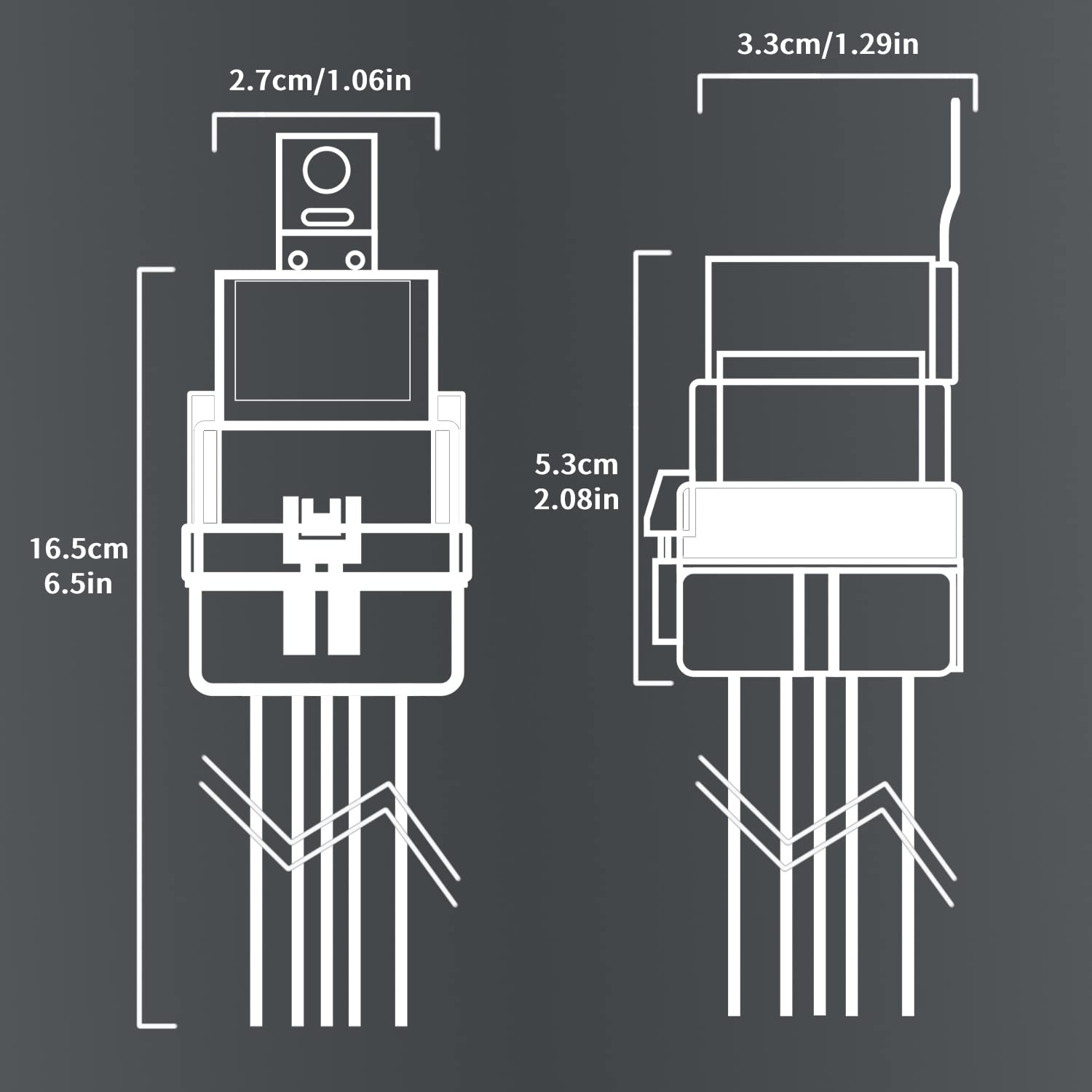 Paquete de 5 conectores de arnés de relé automotriz de 5 pines, 4030 amperios, 12 V CC, resistente al agua, SPDT de 12 AWG SPDT, cables de cobre
