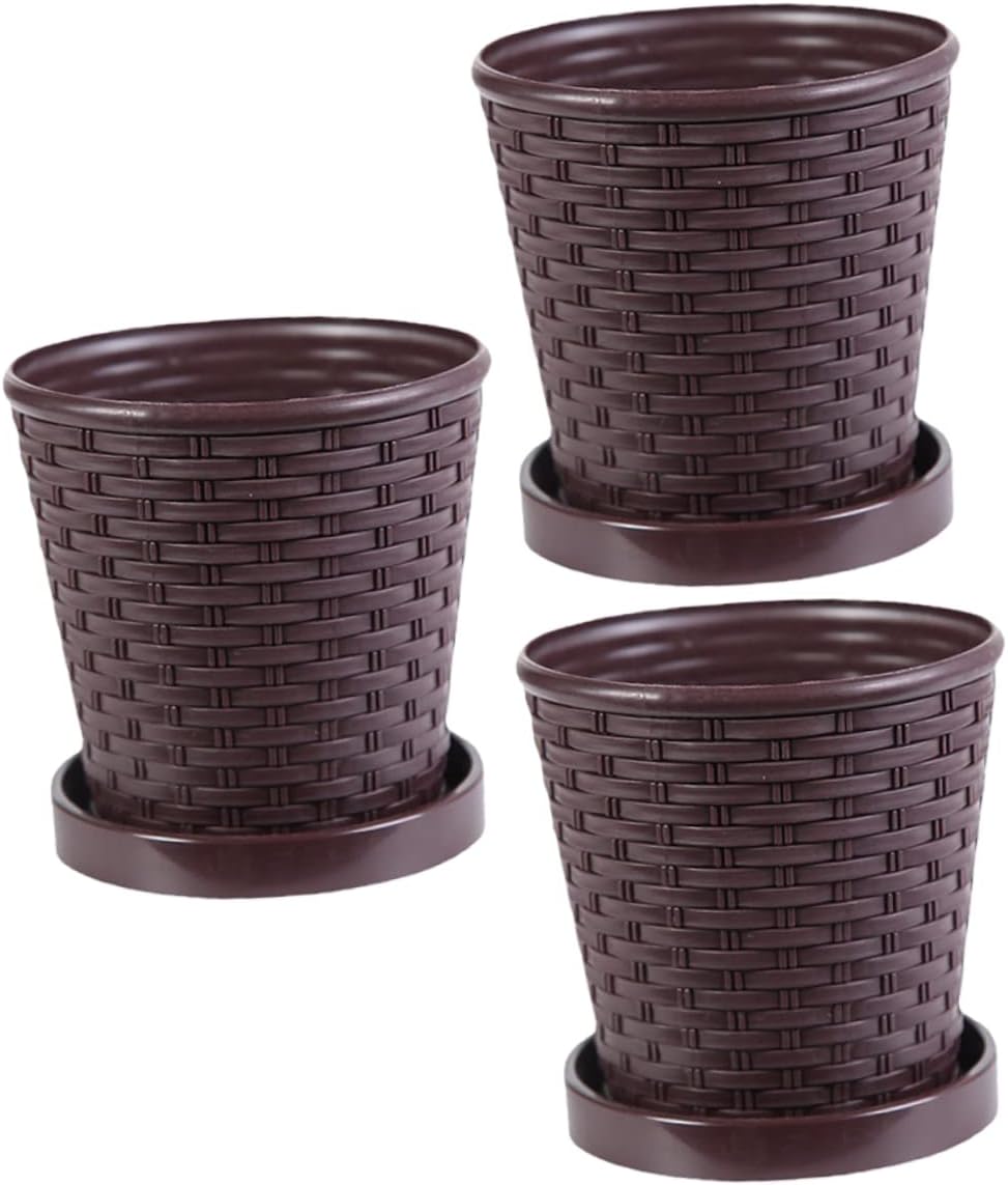 CIYODO 3 juegos de macetas para el hogar, macetas para decoración al aire libre, macetas de jardín, macetas para suculentas, suministros de jardín,