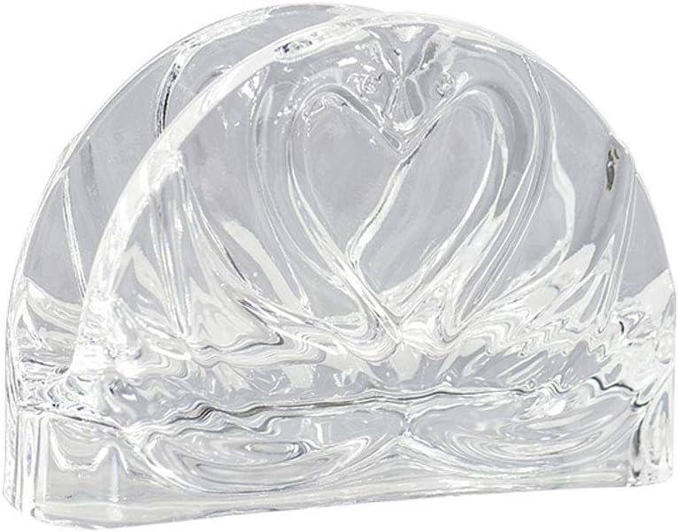 Servilleta de cristal transparente para servilletas, decoración de vajilla para cafetería, restaurante, bar, sala de estar, cocina (cisne)
