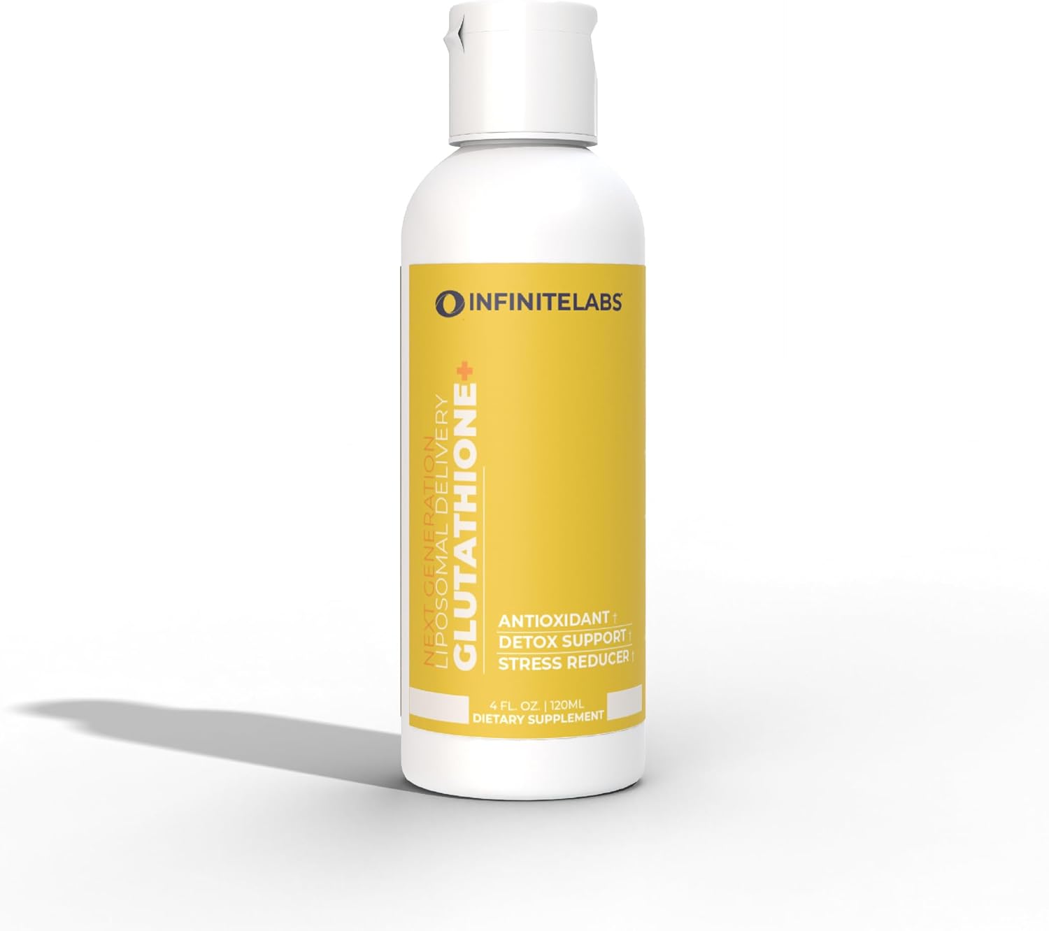 Infinite Labs Suplemento líquido de glutatión liposomal  Antioxidante, soporte de desintoxicación y reductor de estrés  Sin gluten, sin azúcar