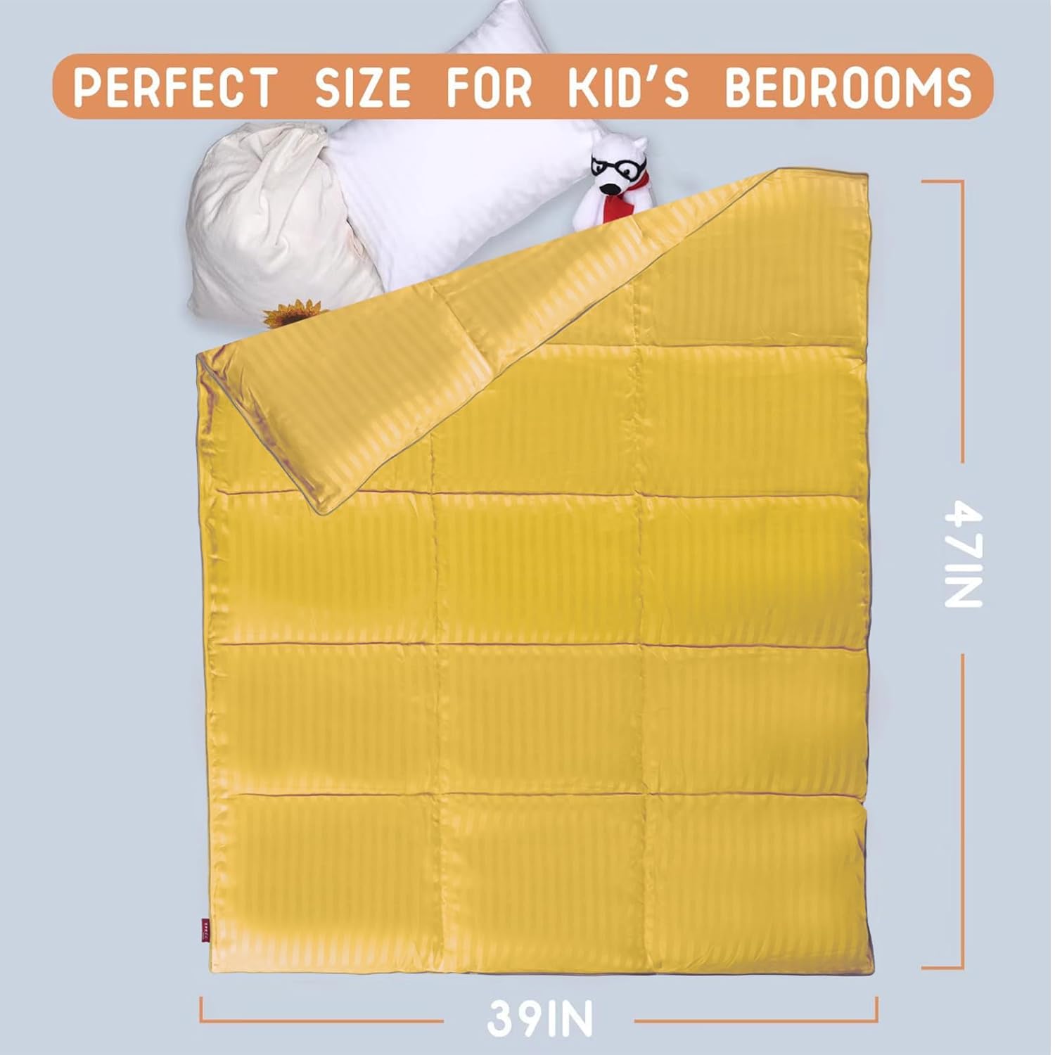 Manta de edredón para niños pequeños, edredón de cuna de 39 x 47 pulgadas para niños y niñas, edredón suave para cuna, cochecito, viajes, niños,