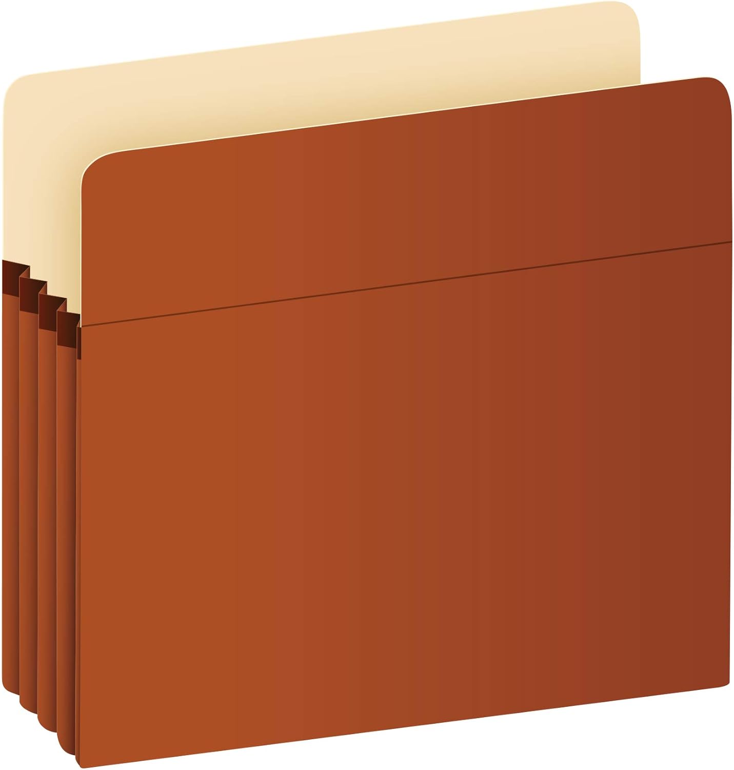 Pendaflex Bolsillos expandibles para archivos, tamaño carta, cuerda roja, expansión de 3.5 pulgadas, 25 por caja y carpetas de archivos, tamaño