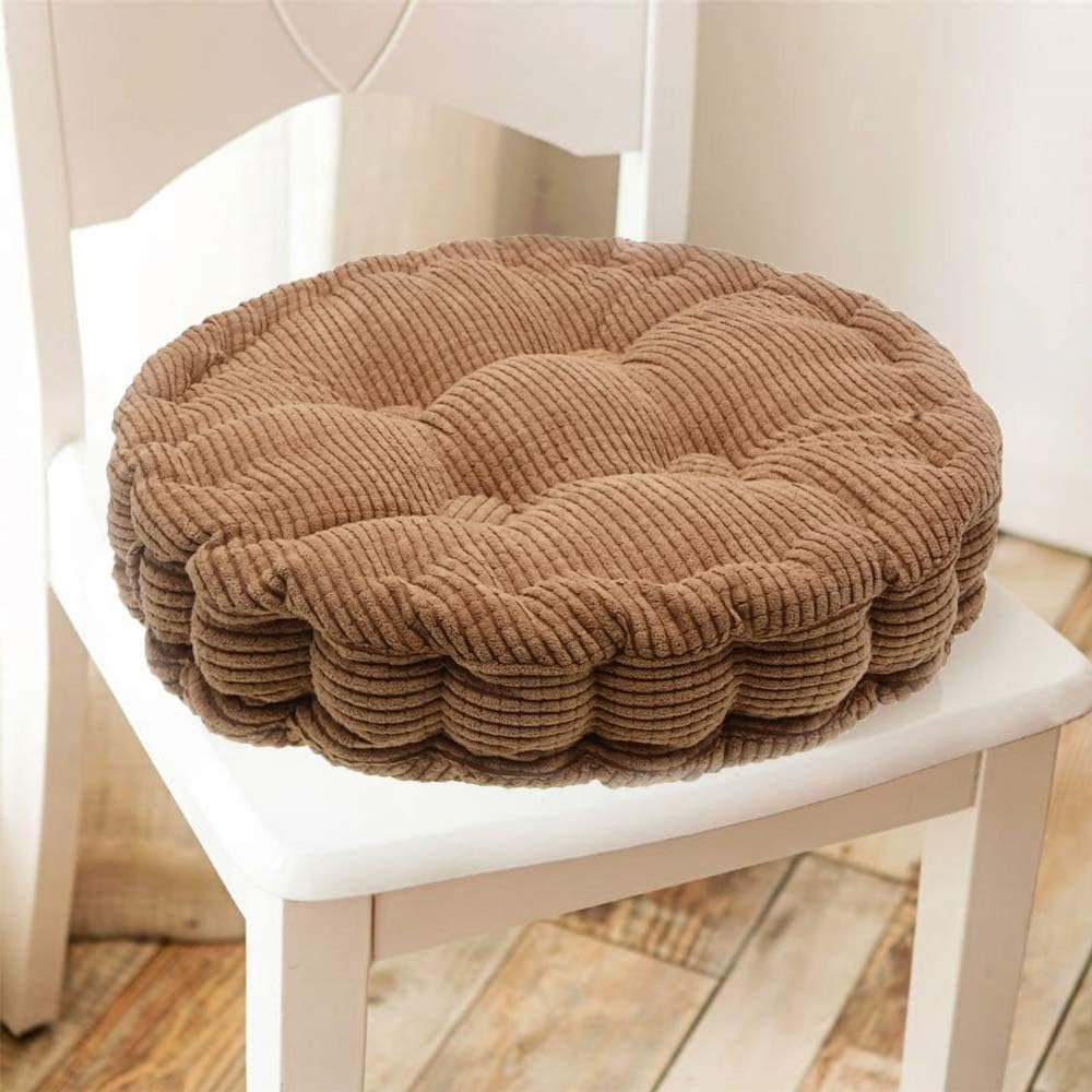 Mairuker Cojines de asiento redondos, rellenos de espuma EPE, cojines de silla para interiores, cojines gruesos de tatami, almohadillas de almohada