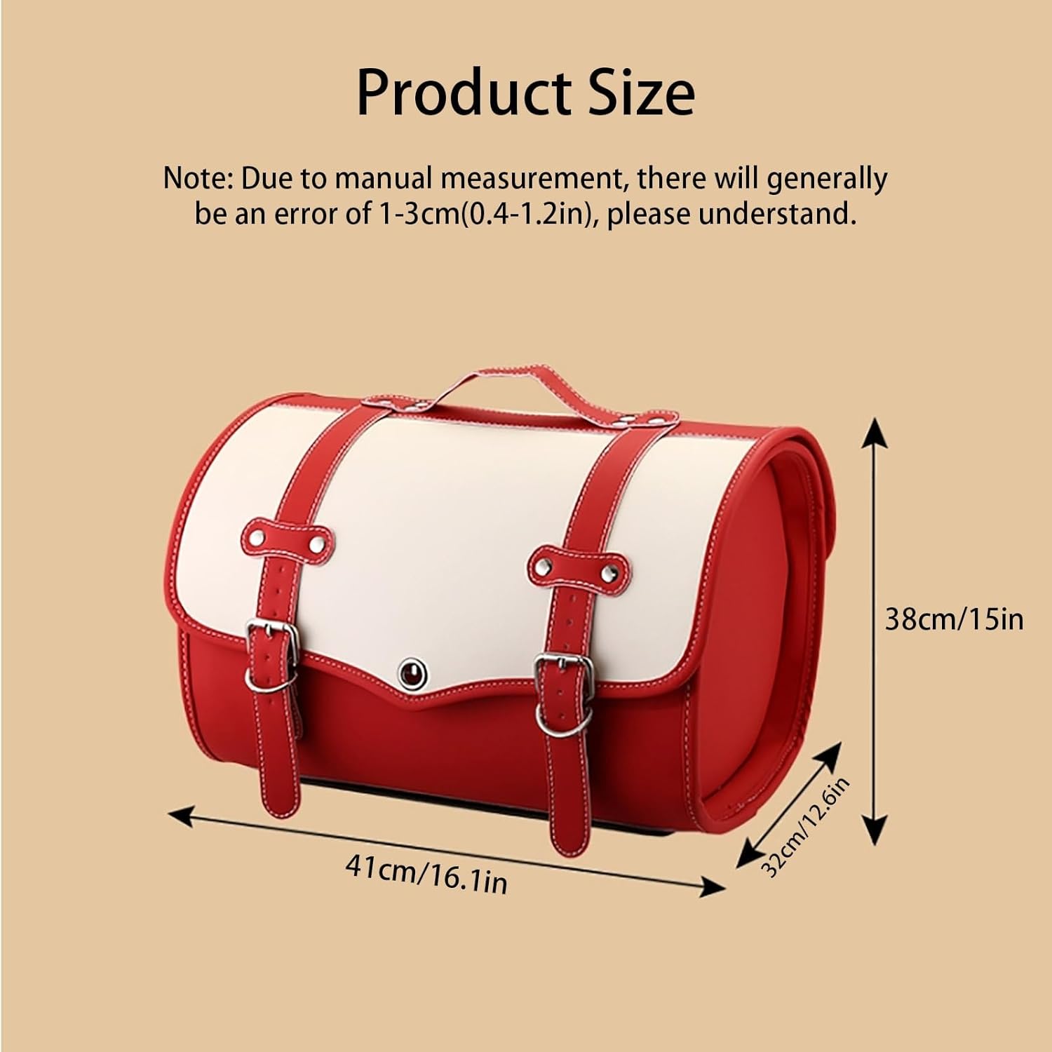 Baúl superior de cuero retro para motocicleta, baúl universal impermeable para motocicleta, baúl de viaje para almacenamiento de equipaje de casco